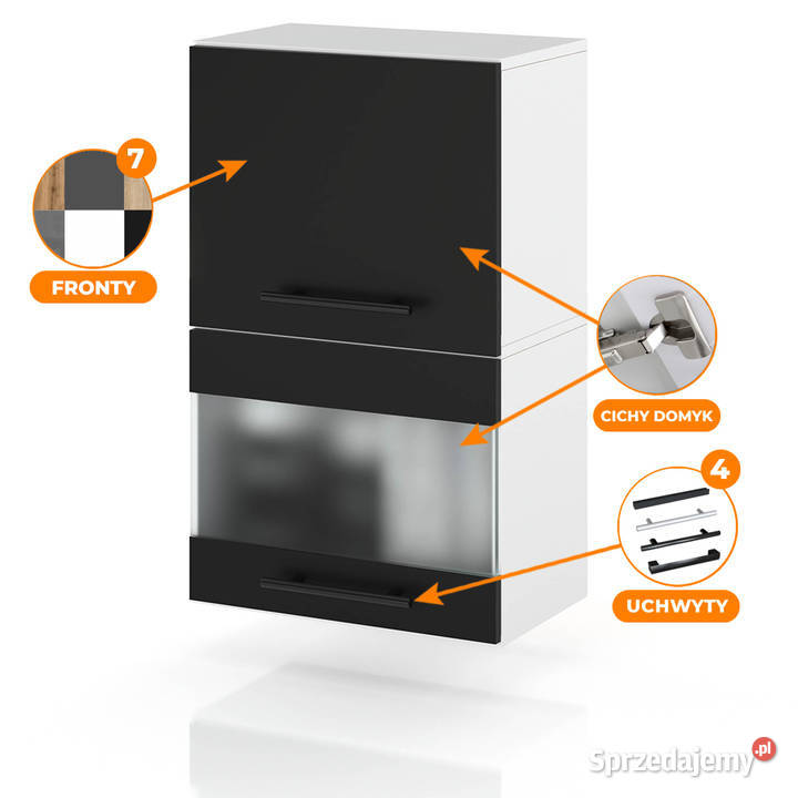 szafka kuchenna wisząca witryna ze szkłem 72cm Elbląg sprzedam