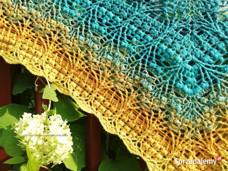 Chusta ombre merino Rękodzieło Nowa Skarżysko-Kamienna