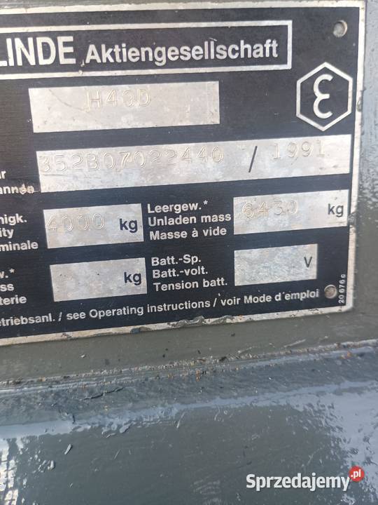 Wózek widłowy Linde H40D Linde