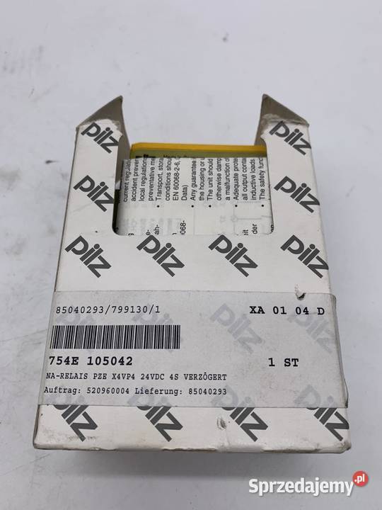 Pilz PZE X4VP4 C 24VDC 4NO 787586 Safety Relay Warszawa