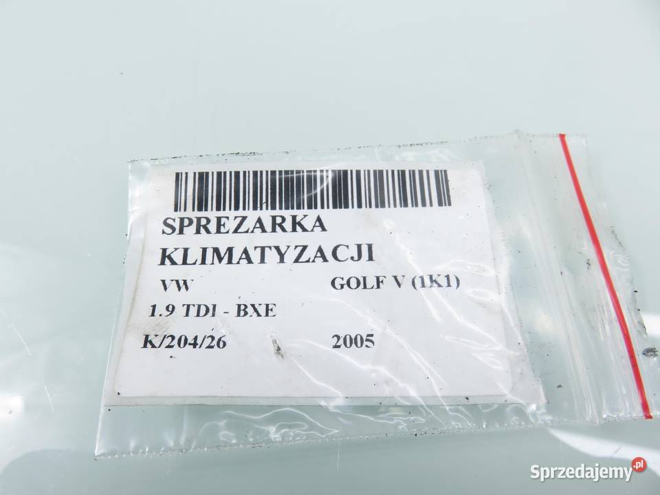 KOMPRESOR KLIMATYZACJI VW GOLF V 19 TDI osobowe małopolskie