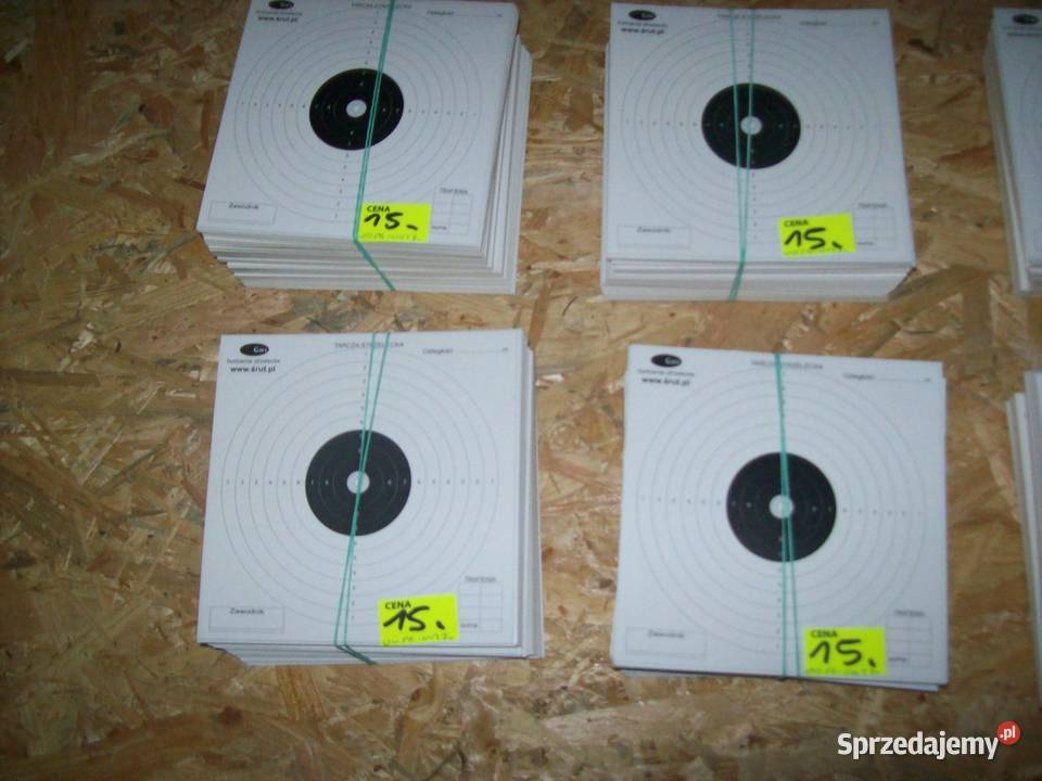 Tarcze strzeleckie sportowe 14x14 100 sztuk Pozostałe