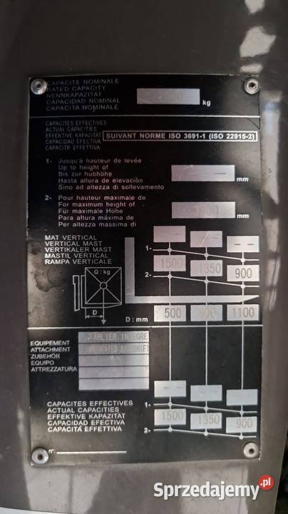 Manitou MI15G kabina ogrzewanie Sprzedaz Wynajem Motoryzacja