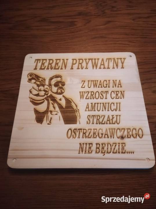 tablica ostrzegawcza informacyjna drewno śląskie Czechowice-Dziedzice sprzedam