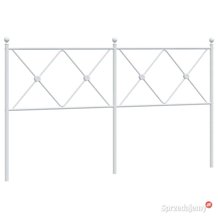 Metalowe wezgłowie białe 150 WM376585