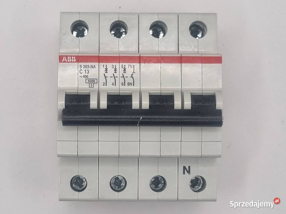 Wyłącznik ABB S203NA C13 3PN 13A używany Radzionków