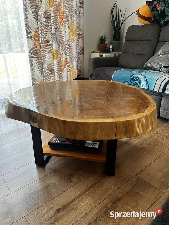 Stolik kawowy live edge dąb jesion wiąz ława Stoliki kawowe i ławy Przysucha