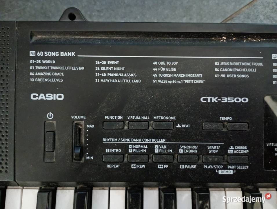 Pianino elektryczne casio CRT3500