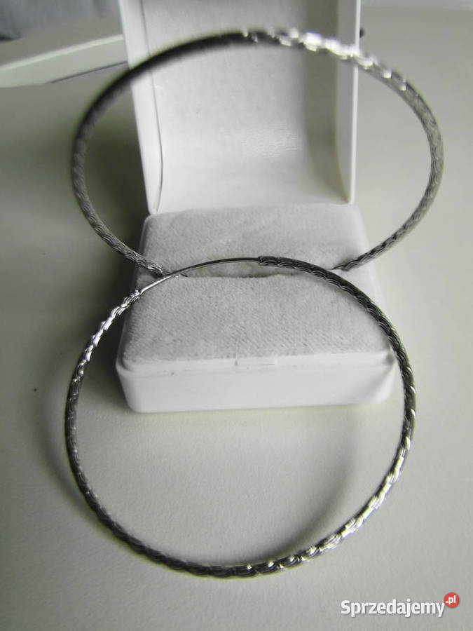 Srebro 925 Nietuzinkowe duże koła kolczyki mazowieckie Warszawa sprzedam