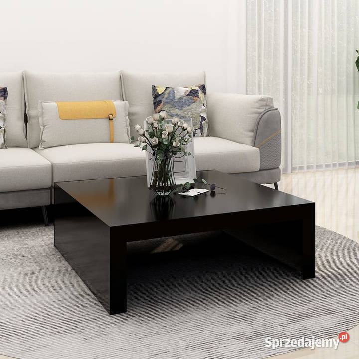 Stolik kawowy czarny 100x100x35 materiał Stoły mazowieckie Warszawa