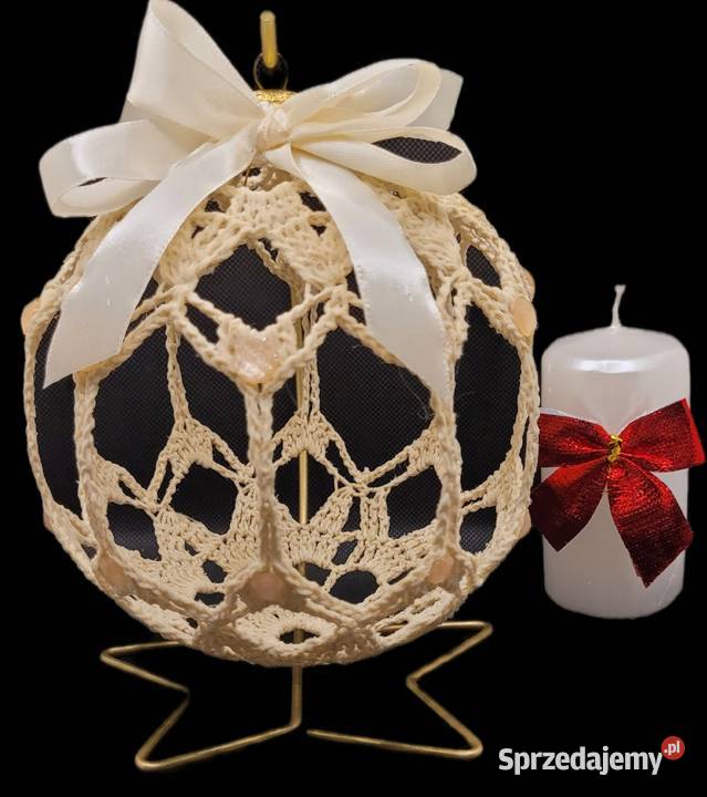 Bombka ręcznie wykonana na stojaku Boże Narodzenie małopolskie Krzywaczka sprzedam