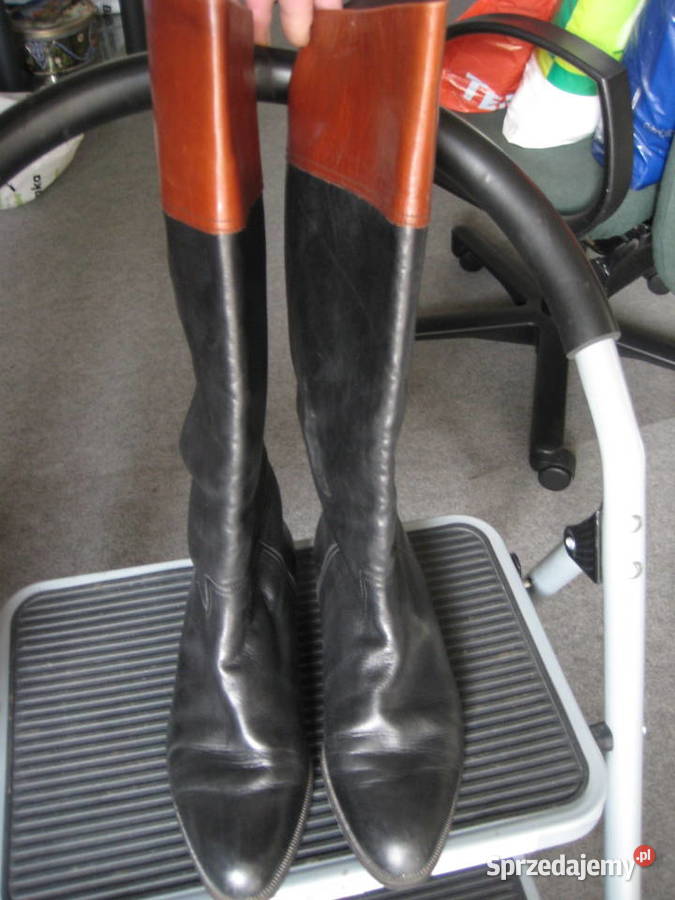 Kozaki oficerki skórzane damskie Gabor rozmiar Damskie