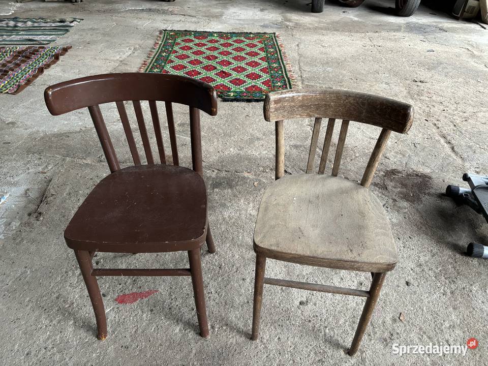 stare krzesła PRL gięte i inne vintage meble Meble Kosianka-Trojanówka