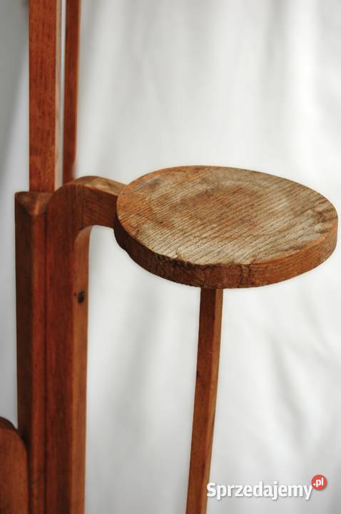 Kwietnik drewniany stojący art deco 101cm Pozostałe Lublin