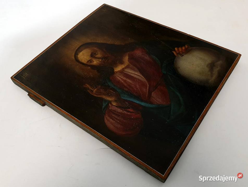 Ikona Jezus Chrystus jako Zbawiciel Świata 0408 Malarstwo