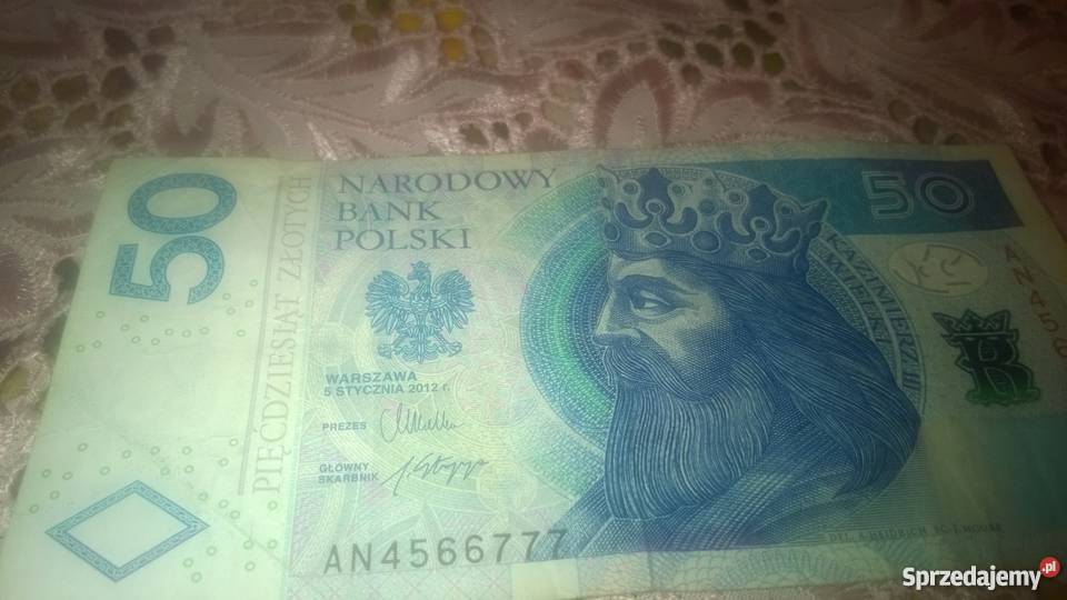 banknot kolekcjonerski AN4566777 małopolskie Kraków sprzedam
