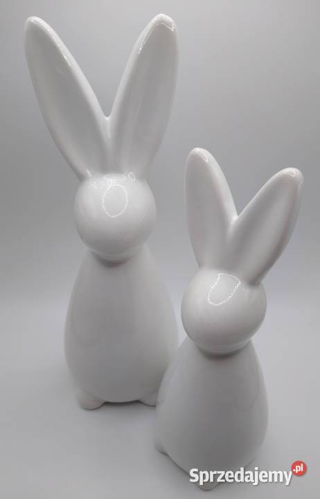 Zając Zające Ceramika Ozdoba 2 sztuki Para pomorskie Gdańsk