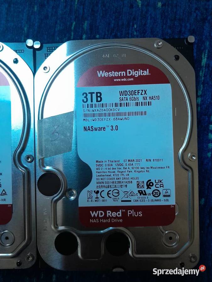 Dysk twardy WD Red Plus WD30EFZX 3TB 35 małopolskie Wieliczka