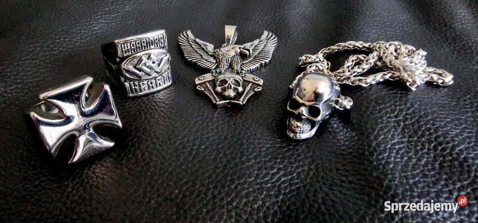 Wisiorek zawieszka brelok czaszka orzeł Harley Uniseks Sochaczew