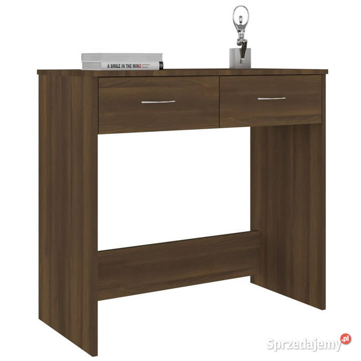 Biurko brązowy dąb 80x40x75 materiał Warszawa