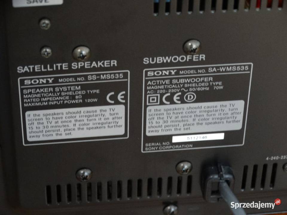 Sub aktywny Sony SAWMS535 potężny dźwiękWYSYŁKA Jasło