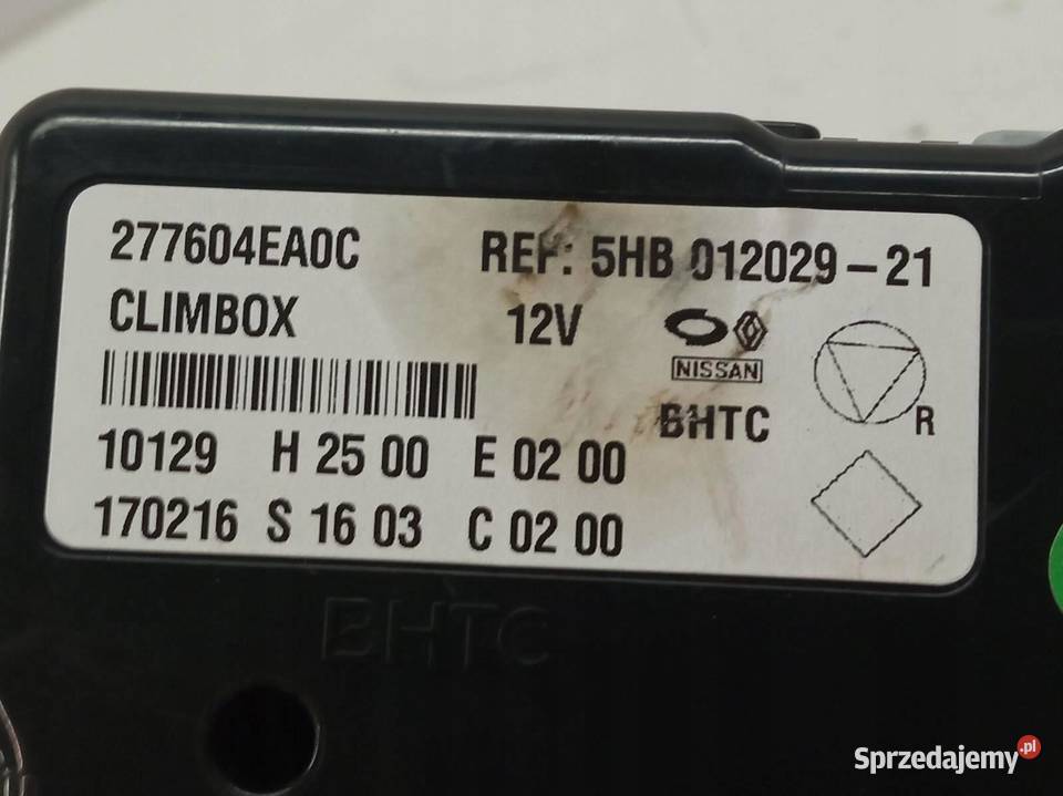 MODUŁ KLIMATYZACJI 277604EA0C 5HB012029 Nissan
