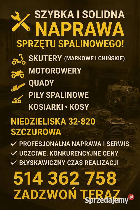 Naprawa Skuterów Motorowerów Quadów Niedzieliska