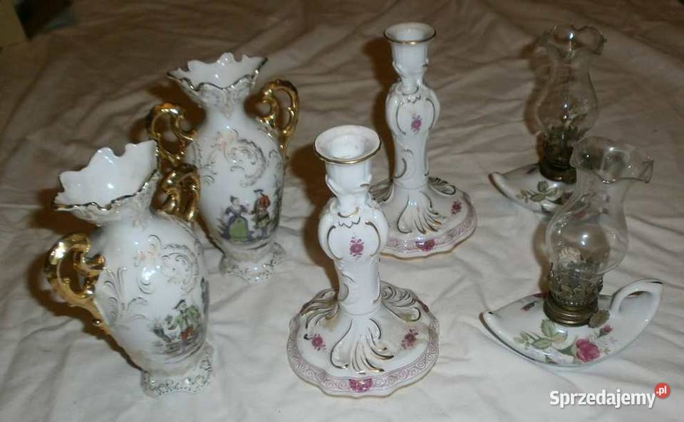 Piękny Porcelanowy Komplet w Stylu Miśnieńskim małopolskie