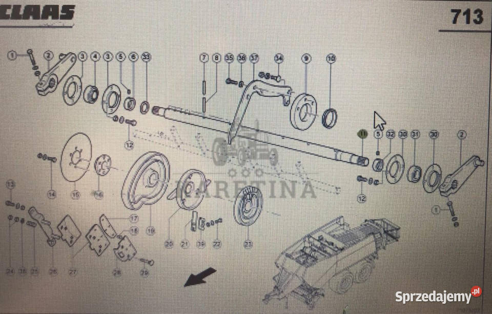 CLAAS 00 0832 064 0Claas wałek słupaczaClaas Jastrzębniki