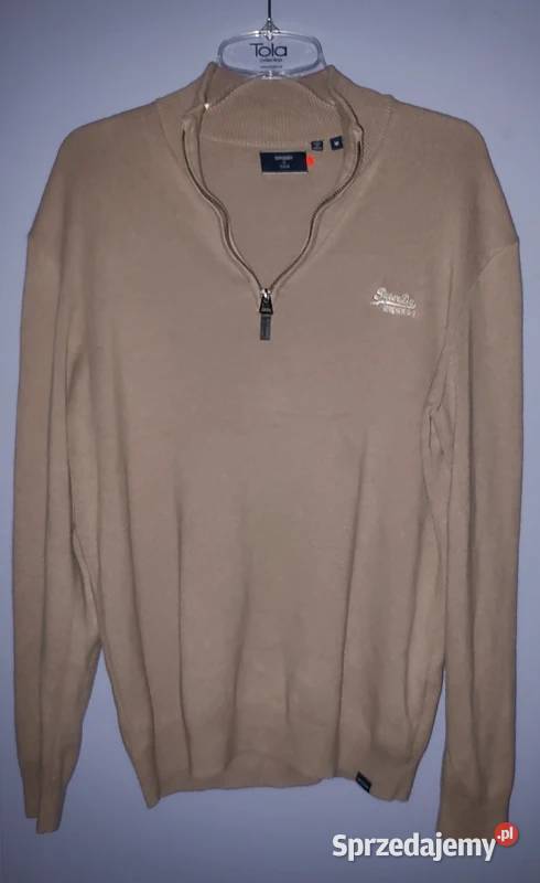OKAZJA SUPERDRY męski sweter premium beżowy Warszawa
