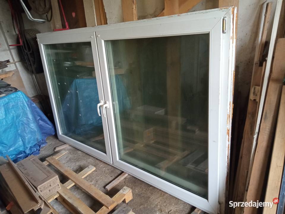 Okna dwuskrzydłowe uchylne firmy Pamax 2 242 x Kluczbork