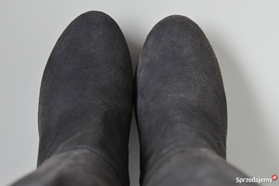 WYGODNE ZAMSZOWE MUSZKIETERKI Nine West Aloysa Kozaki Białystok sprzedam