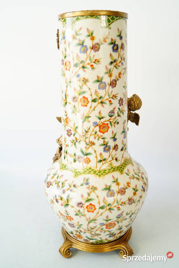 Porcelanowy wazon waza z amorami porcelana z wielkopolskie Gizałki sprzedam