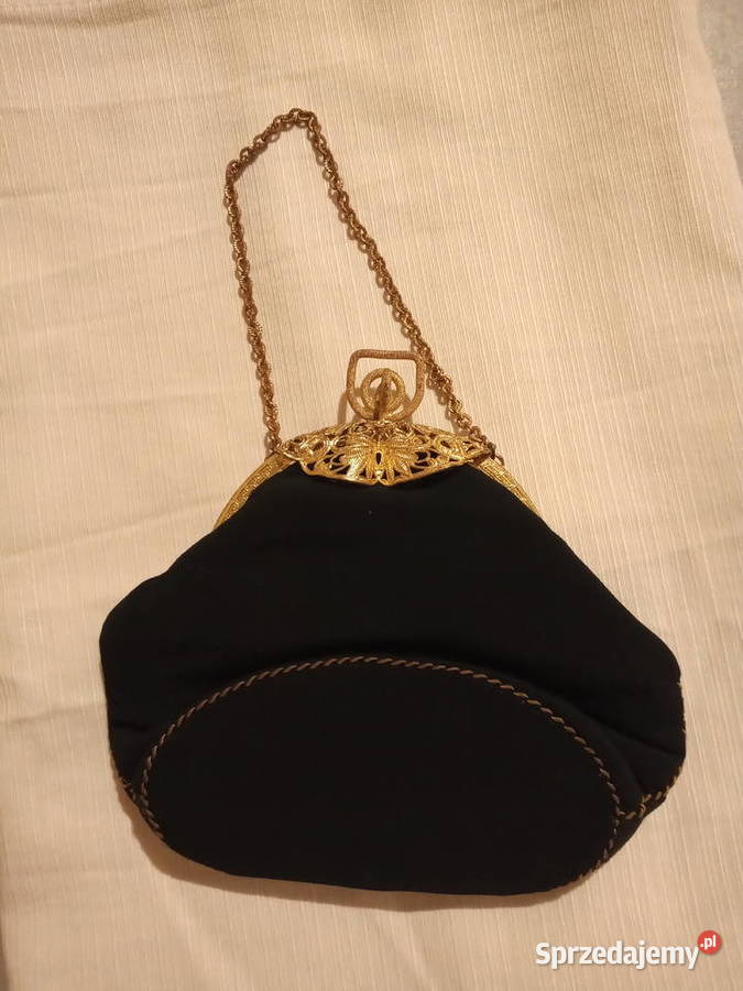 Stara haftowana torebka damska do ręki Żagań