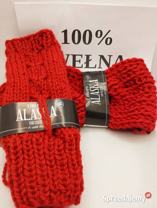 Mitenki komplet z opaską 110 wełna 100 warmińsko-mazurskie Olsztyn