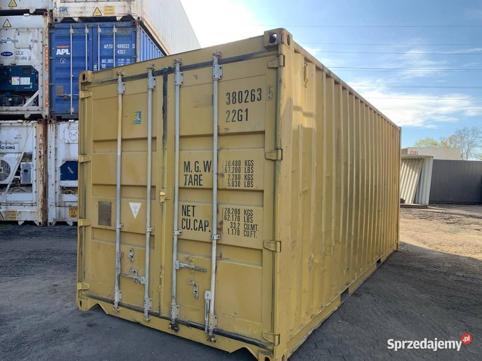 Kontener magazynowy 20DV 6 metrowy szczelny