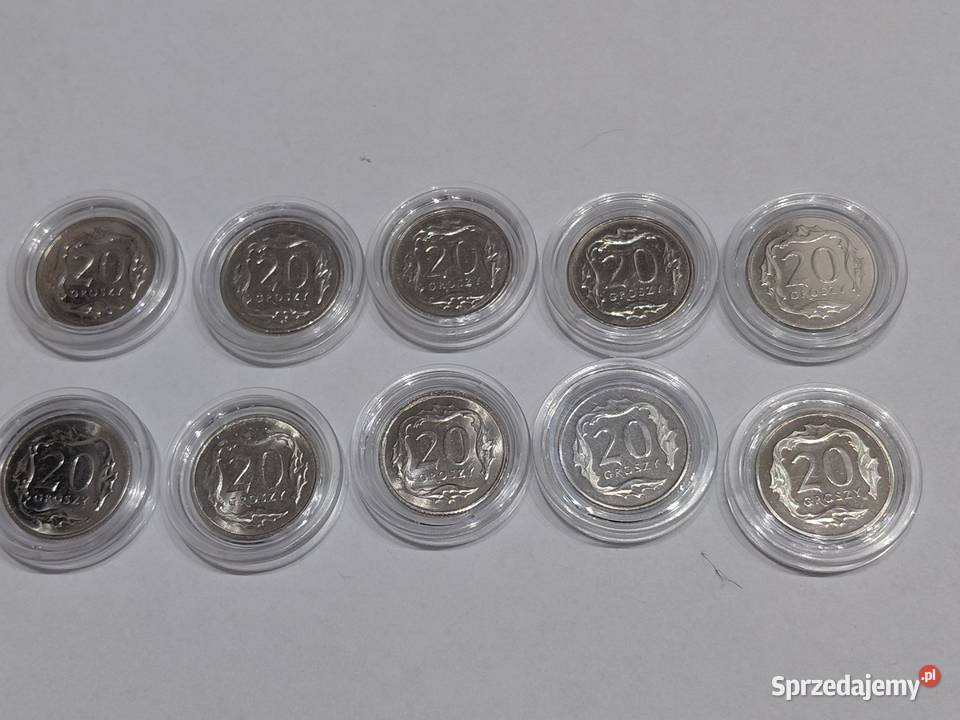 Monety obiegowe 20 groszy NBP Koronowo