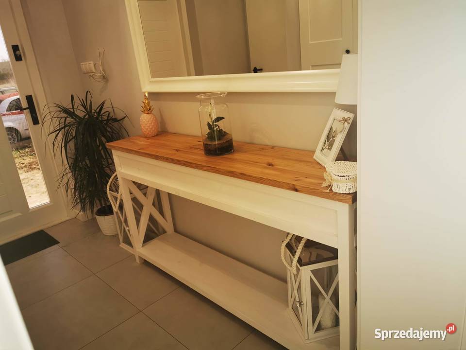 Konsola drewniana styl prowansalski Szadek