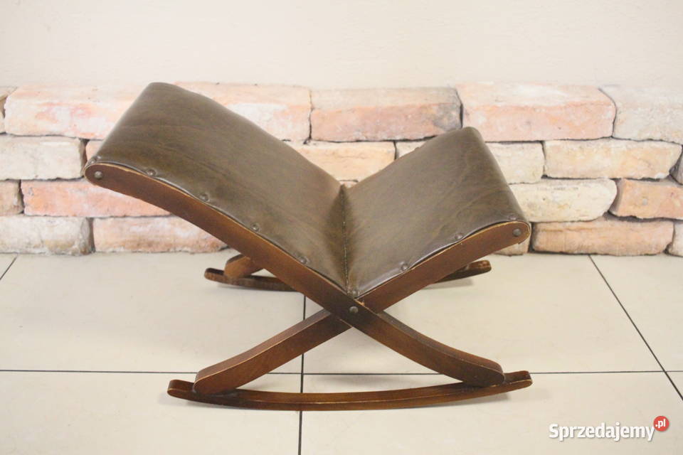 Bujany PODNÓŻEK z litego DREWNA miękka WYŚCIÓŁKA 32cm Pszczyna
