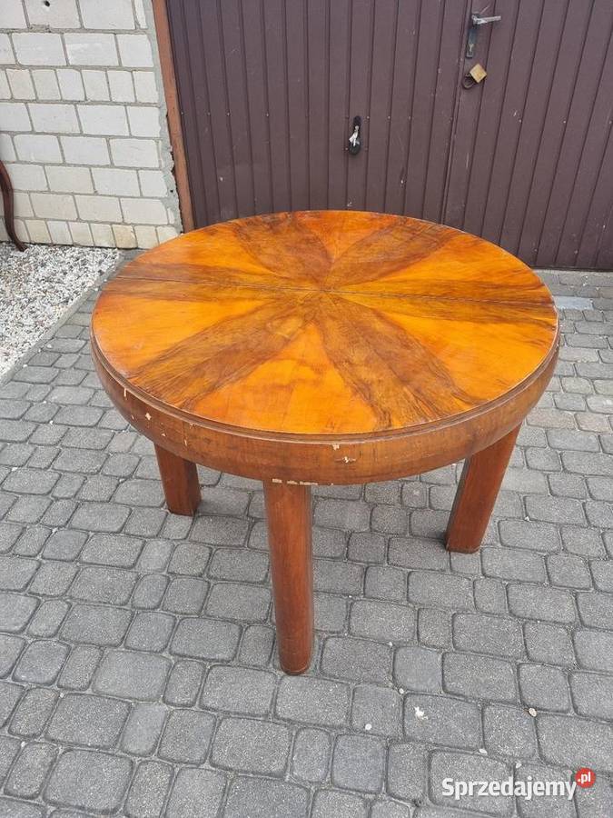 Stary stół Art Deco beczka antyk vintage Sękocin Nowy