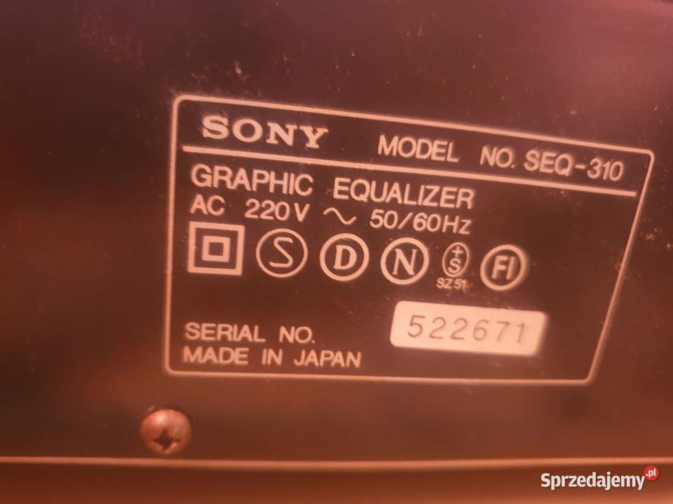 Sony seq310 korektor graficzny Gramofony Gramofony podkarpackie Leżajsk