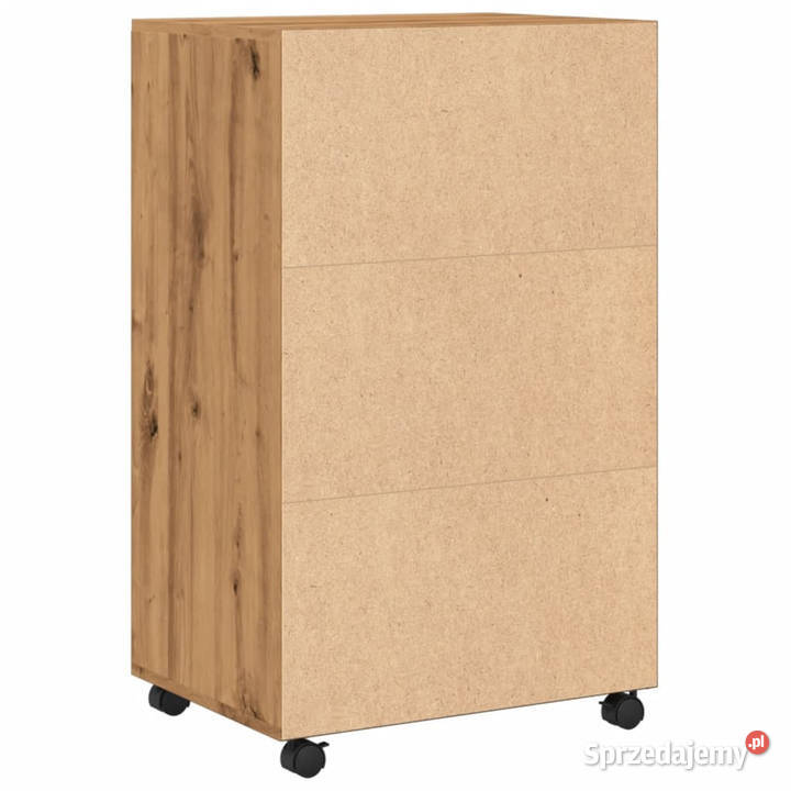 Szafka na kółkach dąb artisian 55x40x91 WM853190 Warszawa sprzedam