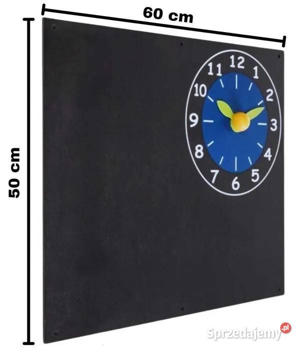 TABLICA do PISANIA KREDĄ na plac zabaw z zegarem