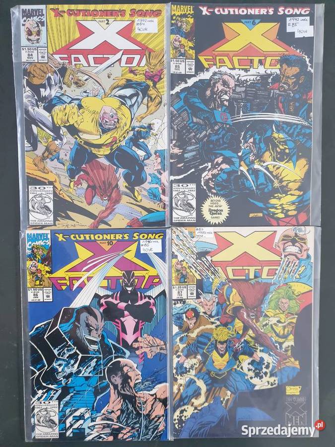 XFactor kolekcja 30 oryginalnych komiksów Marvel Rok wydania 1991 Kultura i Rozrywka Gdynia