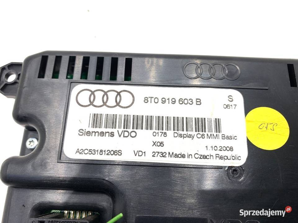 WYŚWIETLACZ AUDI A4 B8 8T0919603B 0715 EKRAN osobowe