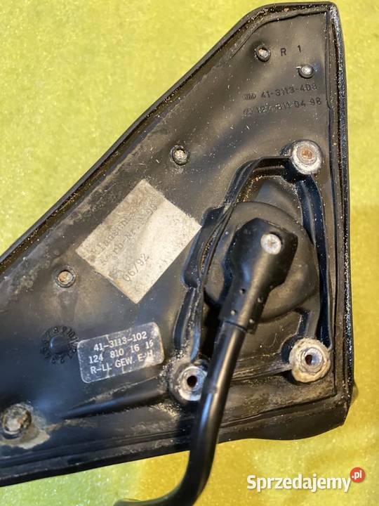 Mercedes W124 Lusterko Prawe el czarne Łagiewniki