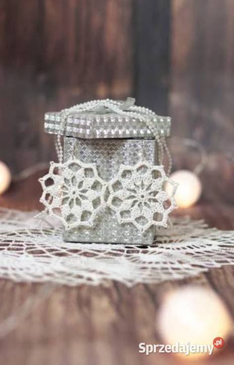 Kolczyki szydełkowe rękodzieło na szydełku