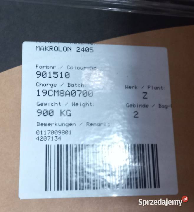 Makrolon 2405 PC 550 Jagatowo