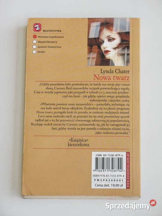 Nowa twarz Lynda Chater sprzedam