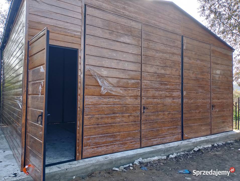 ZŁOTY DĄB Garaż Blaszany Drewnopodobny Garaże Sprzedaż mazowieckie Radom